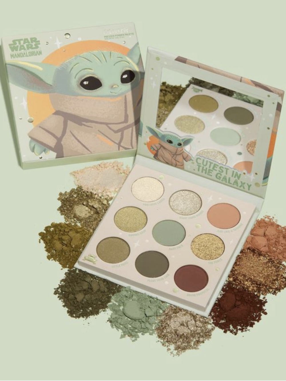 Colourpop Star Wars Mandalorian Baby Yoda Eyeshadow Palette